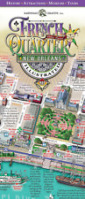 New Orleans French Quarter Illustrated Map - NEW picture