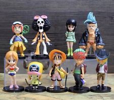 9pcs One Piece Luffy Zoro Nami Usopp Sanji Chopper Robin Anime Figure Toys picture