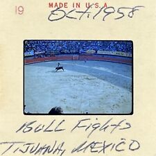 1958 Vintage 35mm Film Slide Bullfighter Tijuana Mexico Bull Fight 1950s MCM picture
