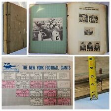 Vintage 1965 New York Giants NFL Football Scrapbook News Stories Roster FULL 18