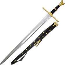 Medieval Warrior 15th Fully Functional Century German Branch Writhen Gold sword picture