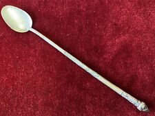 Antique Greek Orthodox Religious Spoon Ointment Baptism Silver Anointing Point picture
