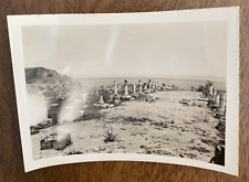 1940s Ancient Trading City Carthage Ruins Rubble Tunisia Ocean Real Photo P4n12 picture