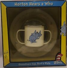  Dr. Seuss Horton Hears a Who Cup, Bowl & Plate Dish Set flawed box picture