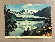 Postcard Mendenhall Glacier near Juneau AK Alaska Scenic Mountain View Vintage picture