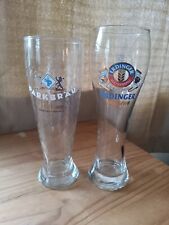 SET OF 2 GERMAN VINTAGE WEISS BEER GLASSES picture