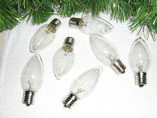 C9 Clear Transparent Incandescent Christmas Lights 7W 130V 7 New picture