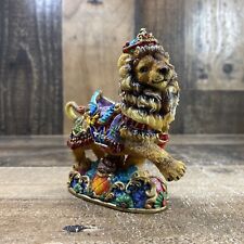Vintage Colorful Crinkle Carousel Laughing Lion Figurine 1998 Possible Dreams  picture