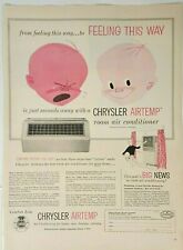1954 Chrysler Airtemp Room Air Conditioner From Crying to Smiling Baby Pink Ad   picture