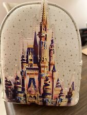 Disney Parks Excl. Loungefly Cinderella's Castle 50th Anniversary Backpack NEW picture