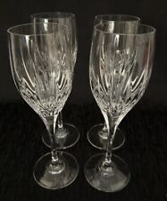 Vintage Mikasa Artic Lights White Wine Glasses Retired Hand Crafted Set/4 1989 picture