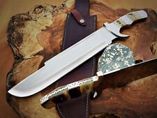 D2 Steel Hunting Full Tang Predator Hunting Bowie Knife Premium Gift For Men Ram picture