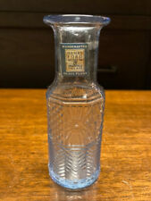 Henry Ford Museum Edition Greenfield Village Glass Plant Handcrafted Blue Bottle picture