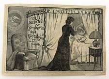 VTG Hunnewell's Tolu Anodyne Victorian Trade Card Boston MA Medicine Ad picture
