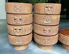 Vintage Orchids Of Hawaii Four Face Footed  Tiki Bowl Made In Japan 9 Available picture
