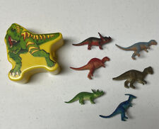 Dinosaur Yellow T-Rex Plastic Container Toy Dinosaurs picture
