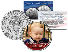 PRINCE GEORGE * 1st Birthday * 2014 JFK Half Dollar US Colorized Coin ROYAL BABY picture