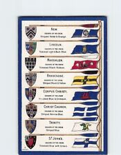 Postcard Rowing Team Flags Oxford University Oxford England picture