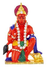 Hanuman Statue Resin Idol Lord God Hindu Indian Temple Murti Decor Pooja Monkey  picture