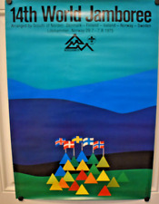 VINTAGE Boy Scouts 14th World Jamboree Poster 1975 Original picture