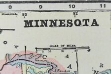 Vintage 1900 MINNESOTA Map 11