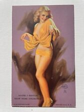 Vintage 1940's Pinup Girl Picture Mutoscope Card-Earl Moran- Show Discretion picture