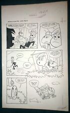 1963 DELL COMICS NEW ADVENTURES OF PINOCCHIO #3 ORIGINAL ART PAGE DRAWING SKETCH picture