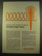 1963 Anaconda Springable Copper Metals Ad - Bright picture