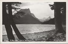 RPPC Postcard St Mary's Lake #2 Glacier National Park Montana MT  picture