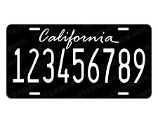 California Black Custom Personalized License Plate Tag Auto Bike Motorcycle picture
