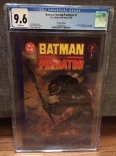 Batman verses Predator #1 CGC 9.6 WHITE pages Prestige format 8 cards included picture