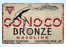 Conoco Bronze gasoline metal tin sign indoor outdoor wall hangings picture