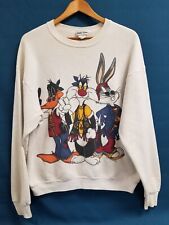 Vintage Jerry Leigh Looney Tunes Daffy Bugs Hippie Crewneck Pullover Sz XL picture