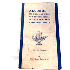 AA WWII ALCOHOLIC BOOK Physiological EFFECTS Mary LEWIS Reed RN Consequences picture