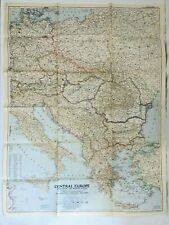 1951 September National Geographic Vintage Original Map of CENTRAL EUROPE picture