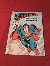 Vintage 1983 Superman Sensational Puzzle Book Happy House picture