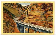 1949 - On the Ridge Route Cut-off, Los Angeles to Bakersfield, CA Postcard picture