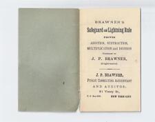 Brawner's Safeguard & Lightning Rule & Business Manual, New York, EARLY picture