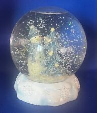 Vintage Frosty The Snowman Blue Christmas Tree Snow Globe picture