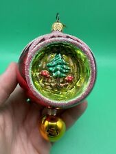 Rare Christopher Radko Tri Indent ROYAL Forest Reflection Christmas Ornament picture