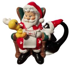 Tweety and Santa Teapot with Sylvester Ceramic Warner Brothers Studio Store picture
