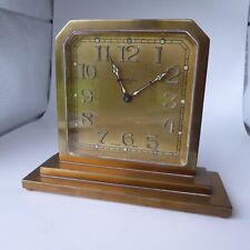 Antique Art Deco S Kirk & Son Inc 8 Day Brass Wind Up Clock Swiss 2.8 Lbs 5