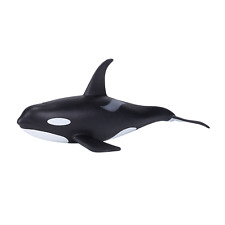 Mojo MALE KILLER WHALE ORCA plastic animal sea toy figure model fish bath marine picture