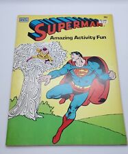 1983 Superman Amazing Activity Fun Coloring Book by Happy House - UNUSED picture