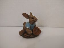 Tim Wolfe Sculpture rabbit baseball 