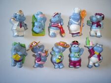 KINDER SURPRISE SET - HAPPY HIPPOS CRUISE 1992 - FIGURES COLLECTIBLES FIGURINES picture