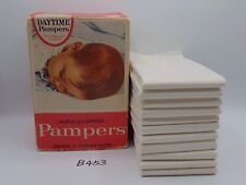 Vintage 1960s Pampers Collectible Daytime Diapers 11 ct New in Box Over 11 lbs picture