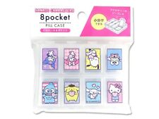 1PC Sanrio Characters Hello Kitty My Melody Kuromi 8 Pocket Pill Case US Seller picture