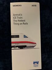 1993 Siemens Amtrak Ice Train Brochure picture