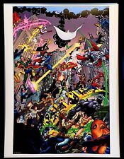 DC Universe by George Perez FRAMED 12x16 Art Print DC Comics Poster picture